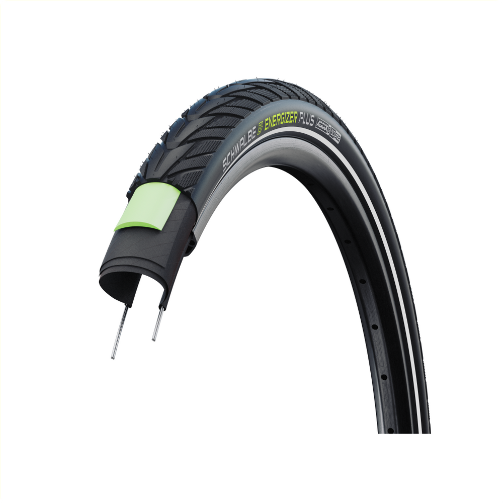 Schwalbe schrikdraadapparaat plus greenguard 50-622(28x2.00) zwart reflex