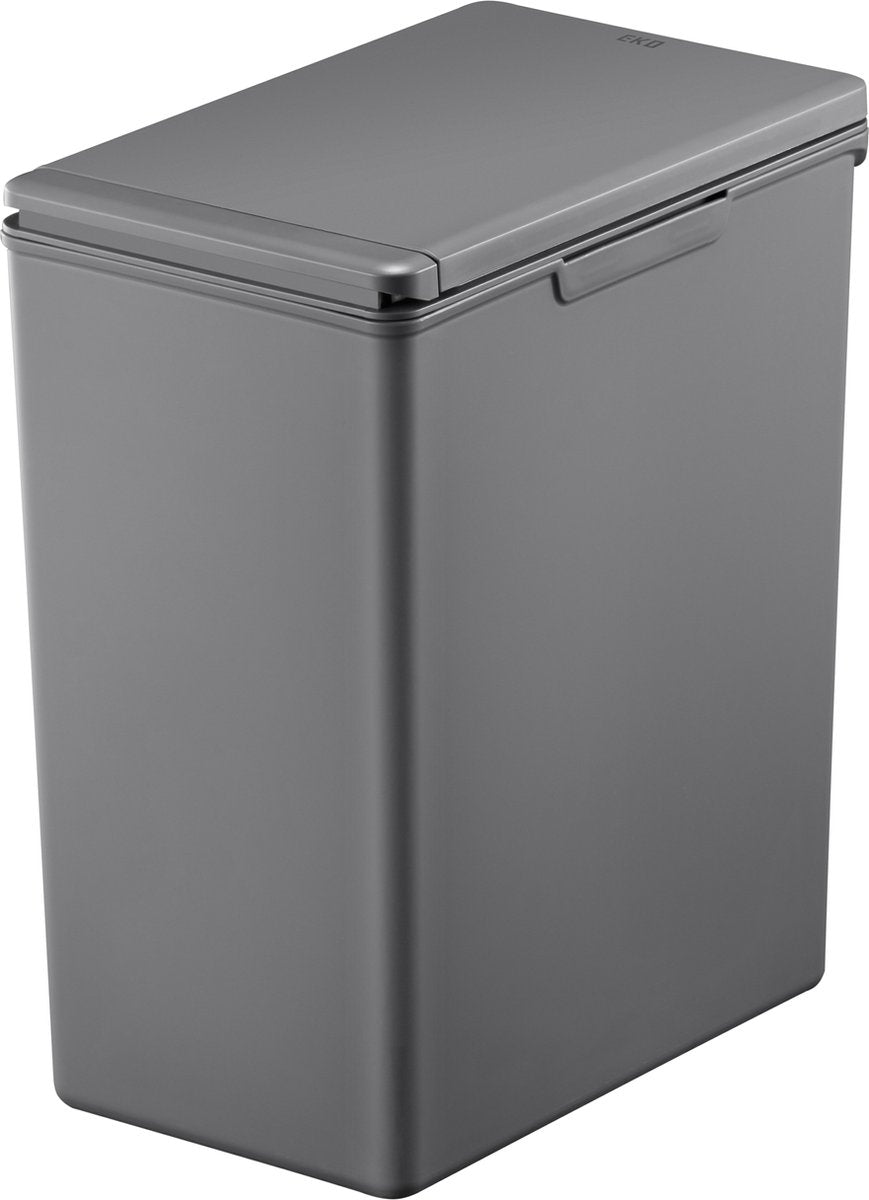 Eko - morandi touch 20 liter - plastic - grijs - prullenbak