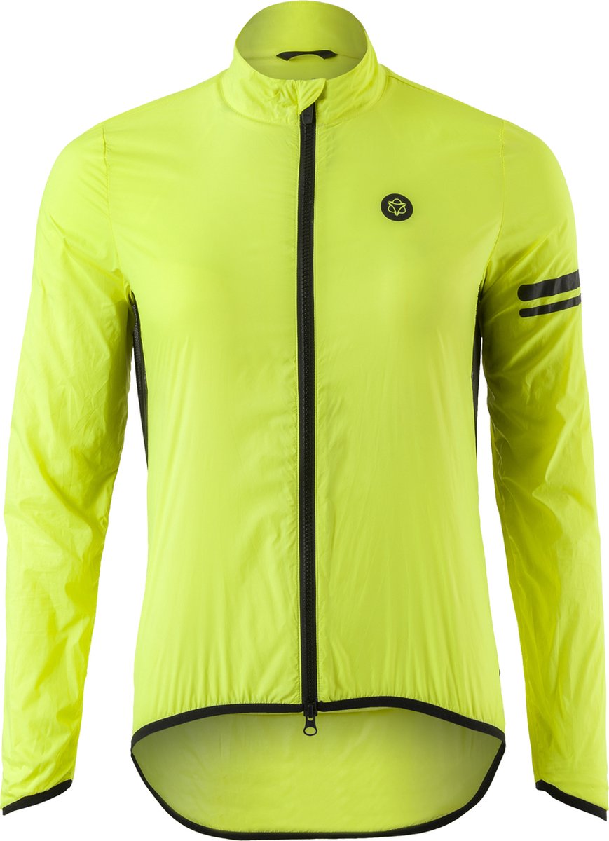 Agu essential - windjack - dames - fietsjack - winddicht - waterafstotend - ademend - reflecterend - geel - s