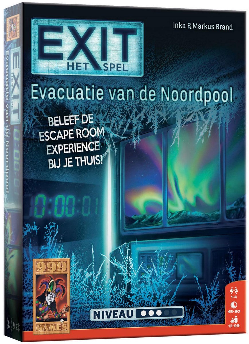 999games 999 games - exit - evacuatie van de noordpool - breinbreker - escape room spel