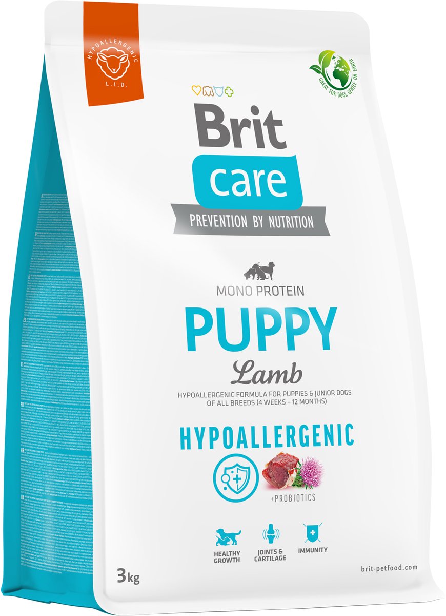 Brit care - dog - hypoallergenic puppy - lam - 12 kg