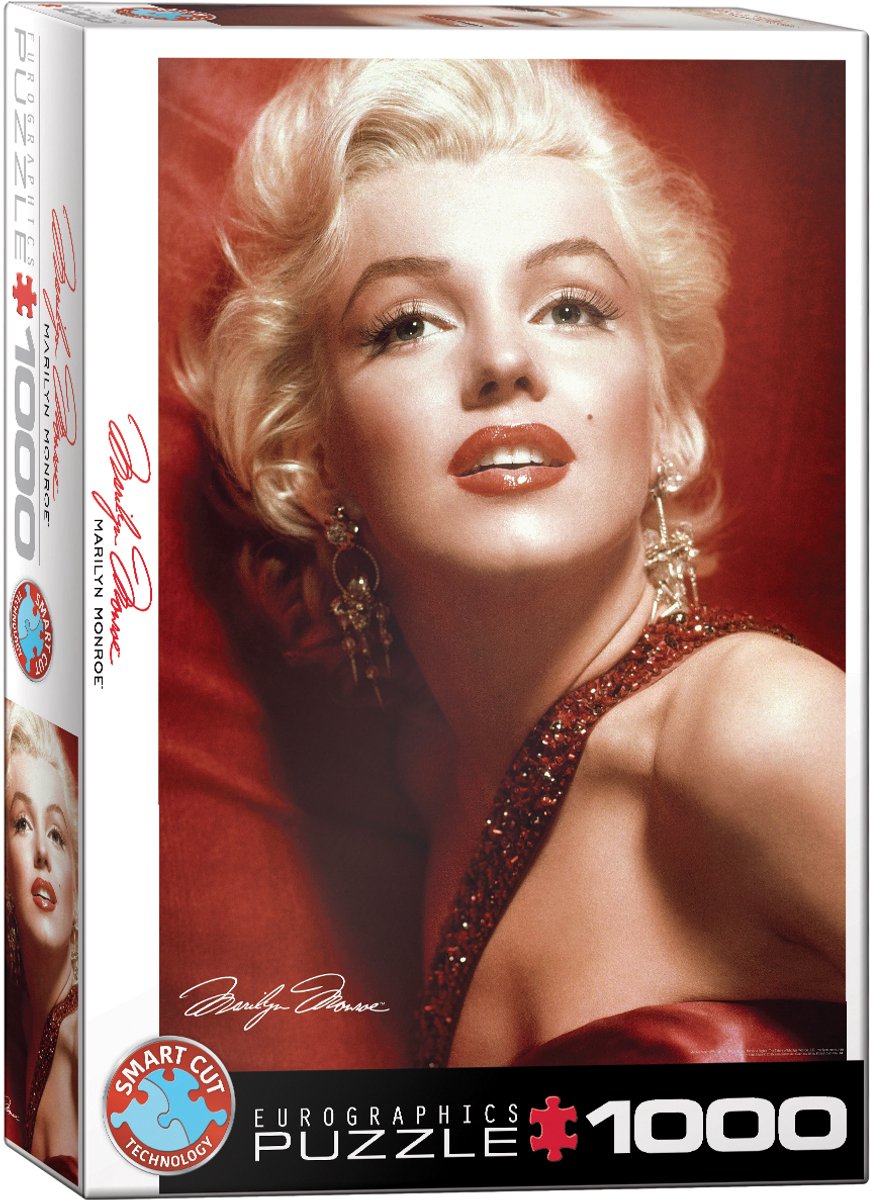Eurographics - marilyn monroe red portrait - 1000 stukjes 48×68cm (b×h) - legpuzzel