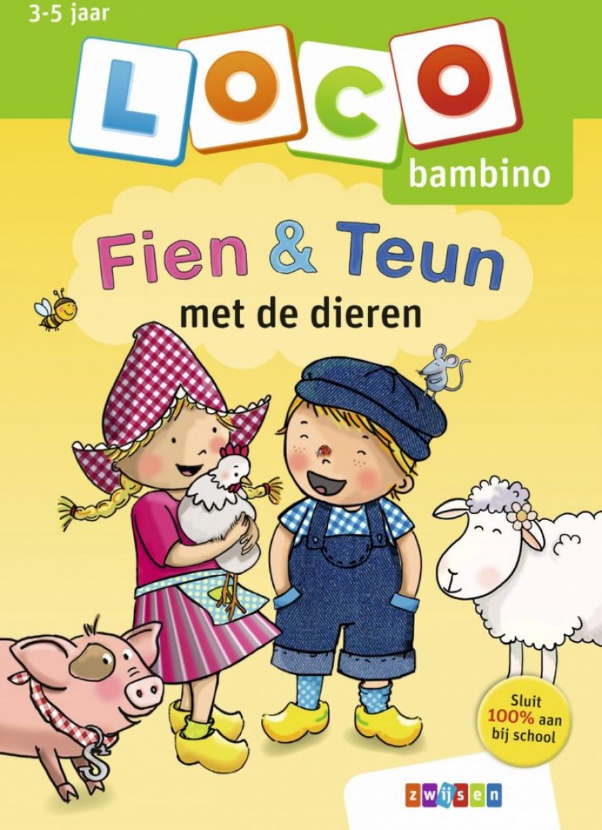 Loco bambino oefenboekje fien teun met de dieren