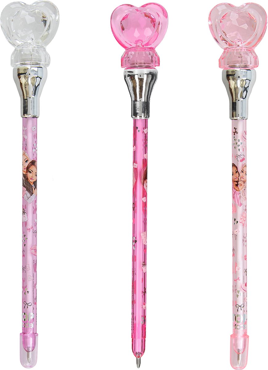 Depesche - topmodel pen met hartlampje - my bff - 1 stuk