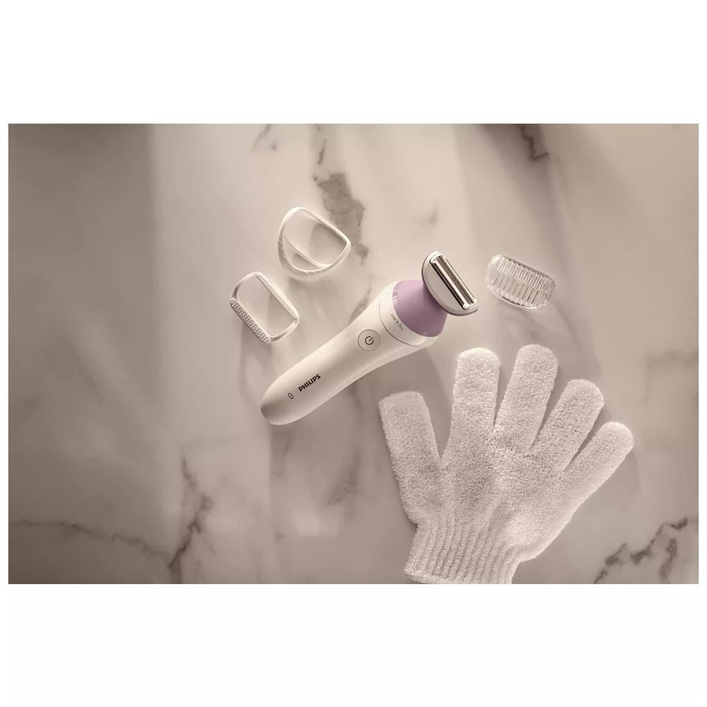 Philips brl136 00 ladyshaver series 6000 scheerapparaat wit paars