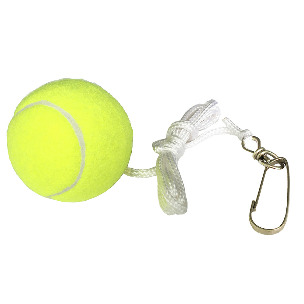 Alert tennisbal met touw