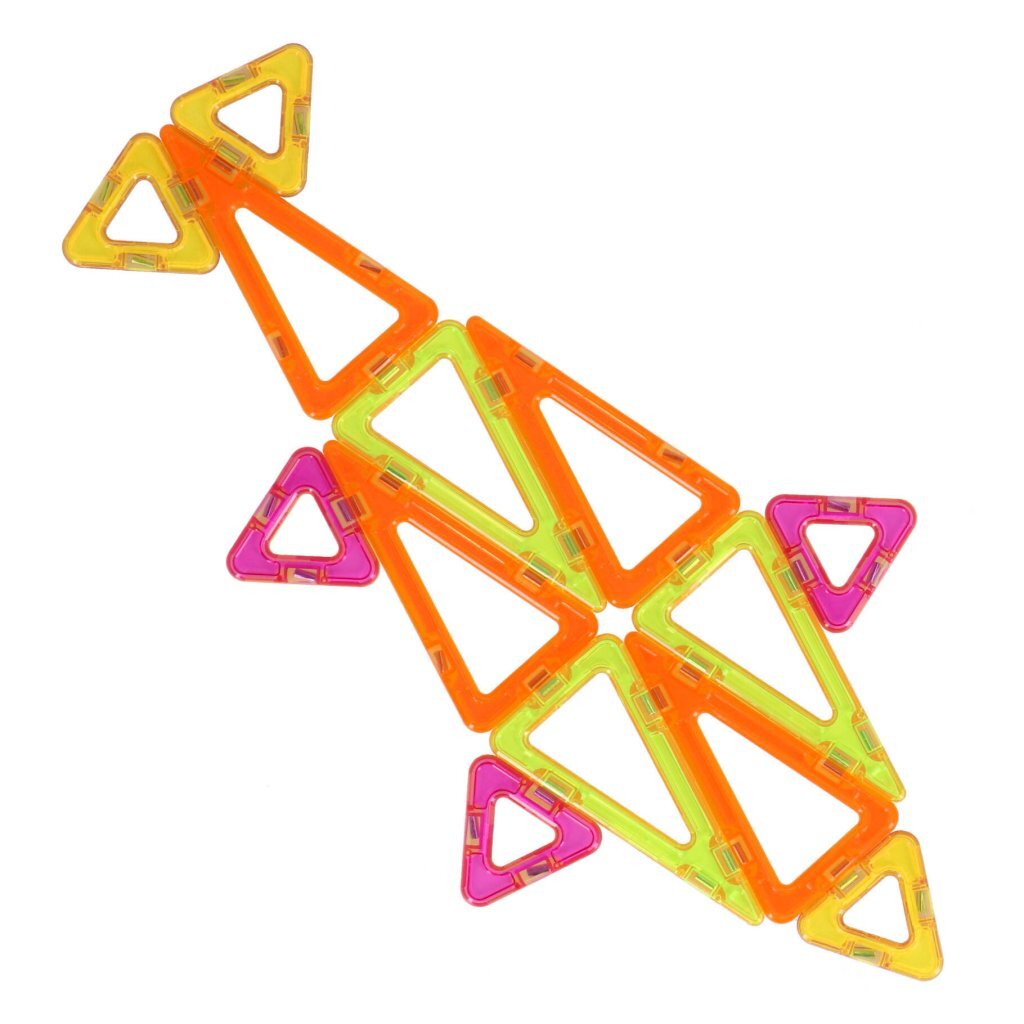 Science magnetische tegels diverse vormen 77 delig 5,5 cm