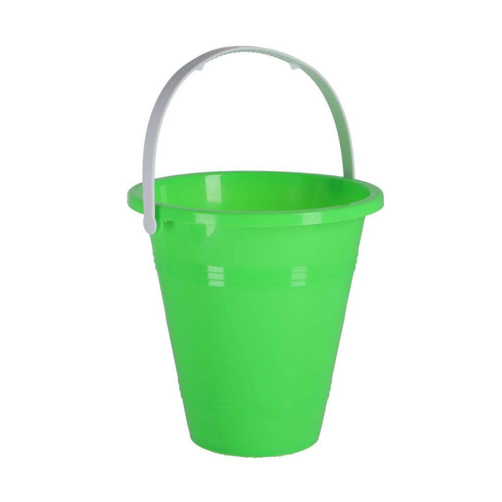 Overige merken emmer met handvat assorti oranje, groen, geel en blauw | 6 stuks
