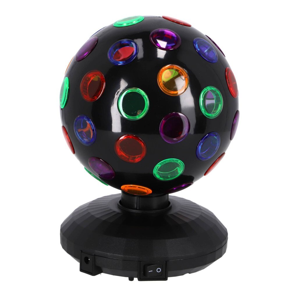 Overige merken party time led discobal 12,5 cm zwart
