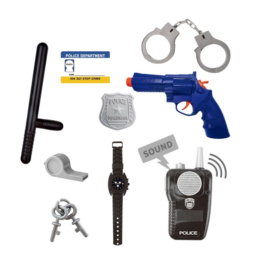 Overige merken politie verkleedset + accessoires en geluid
