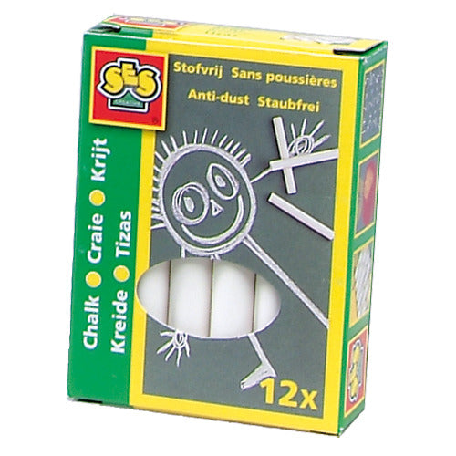 Ses creative ses krijtjes wit 12 stuks