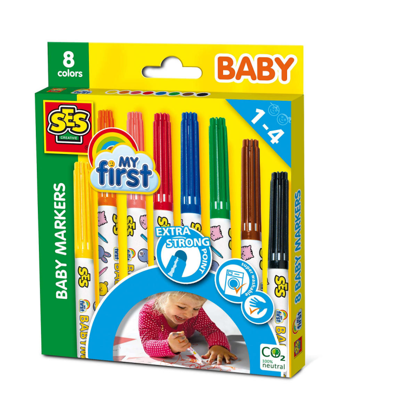 Ses my first - baby markers 8 colours