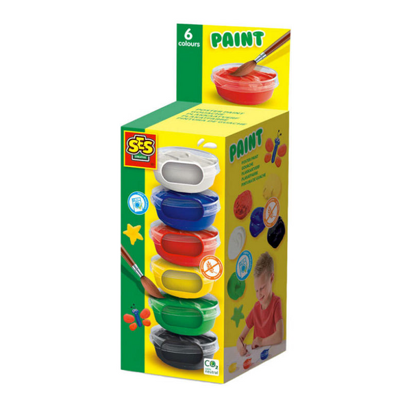 Ses Creative Poster Paint Colours 6 x 45 ml | 2 Pack