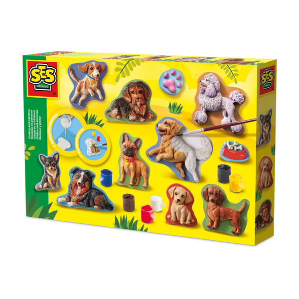 Ses gieten en schilderen - honden