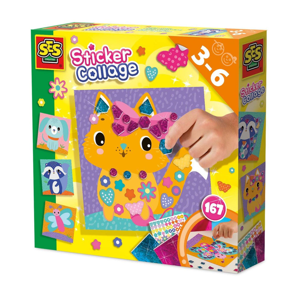 Ses sticker collage maken 3-6 jaar