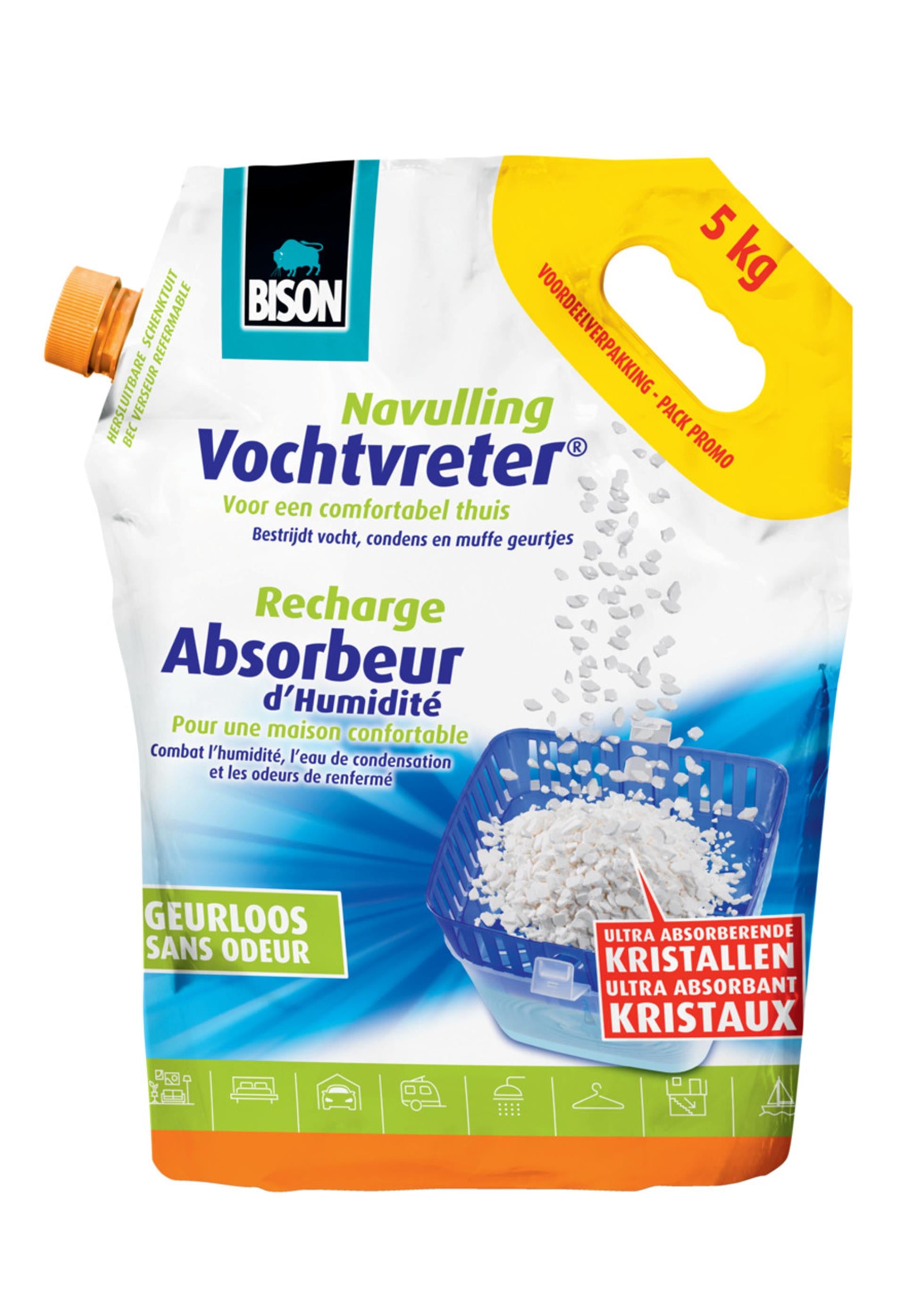 Bison vochtvreter ultra navulling 5kg