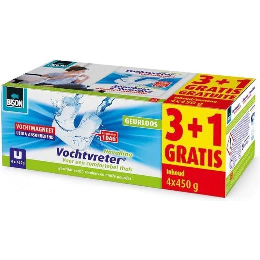 Bison vochtvreter magneetnavulling 3+1