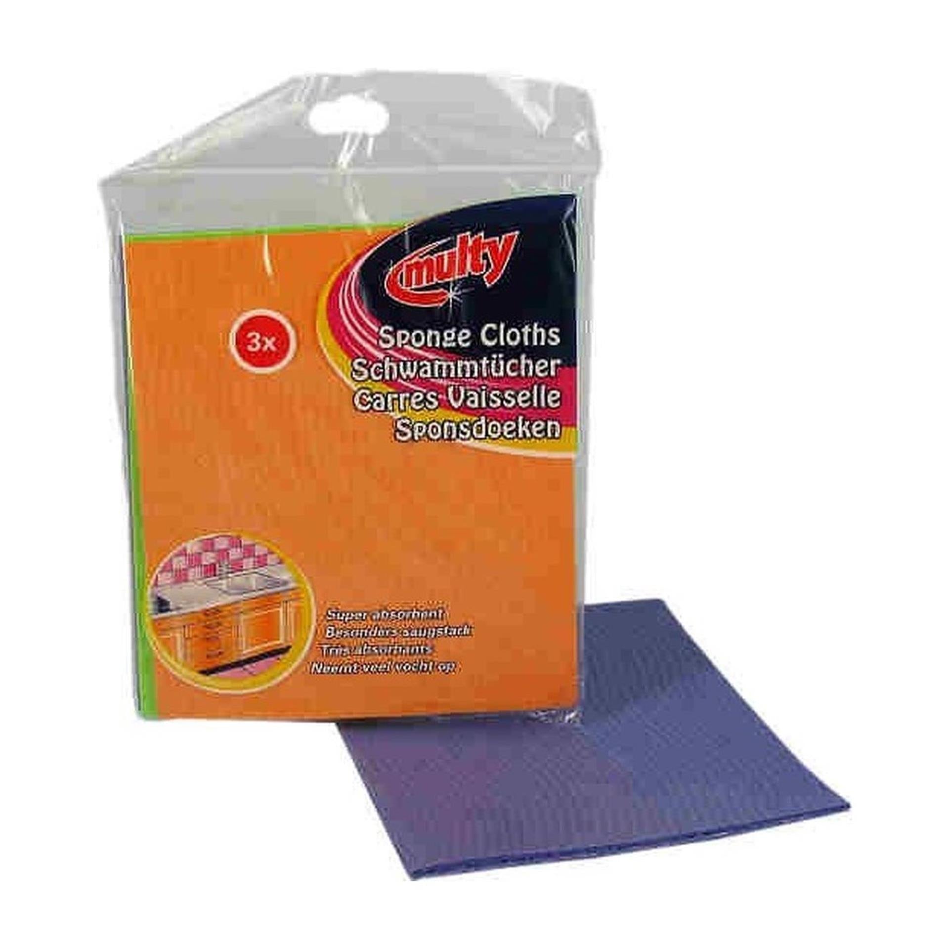 Multi sponsdoekjes - 3 stuks