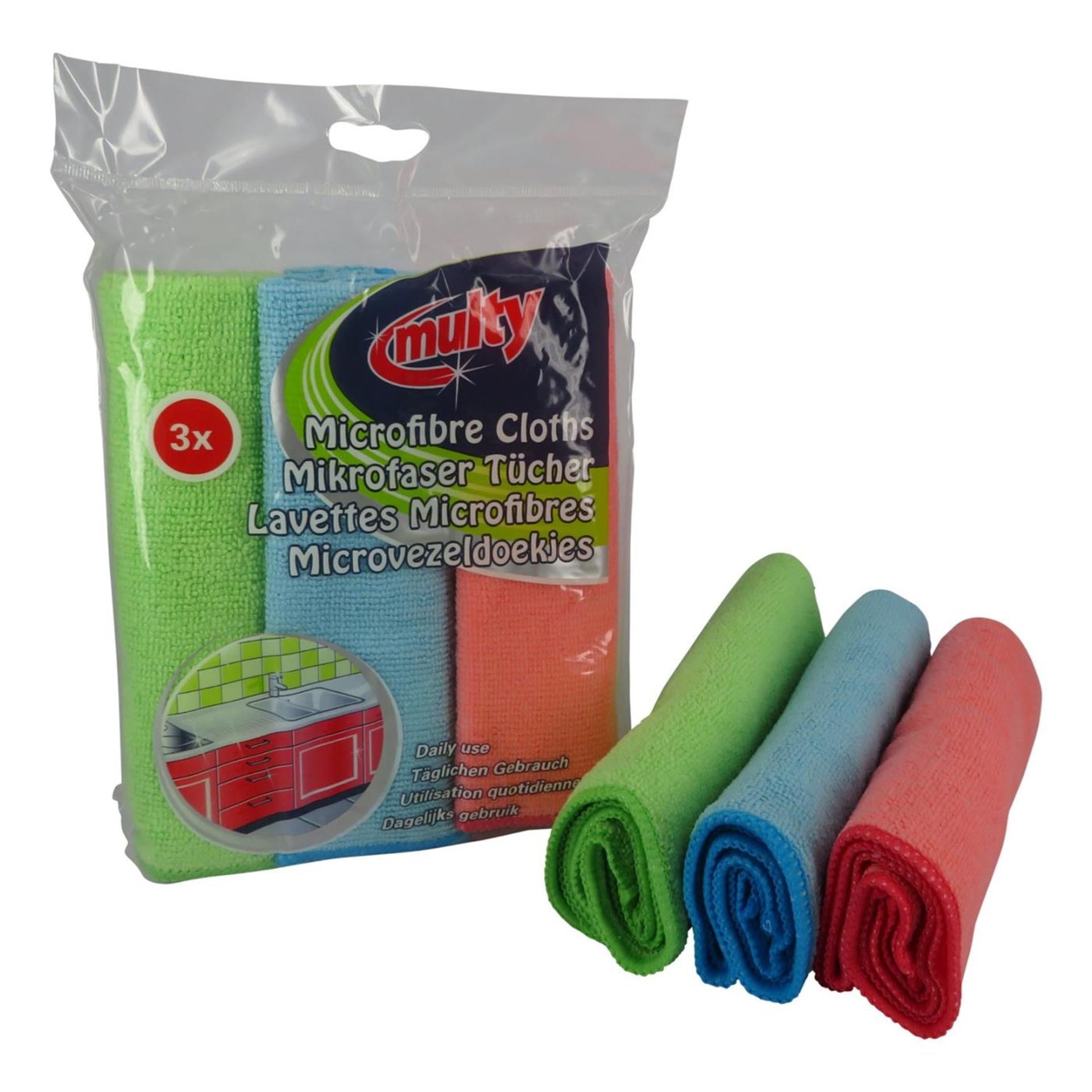 Multy microvezeldoeken 35x35cm pak a 3st