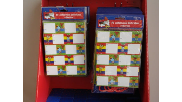 Sinterklaas 30 vaste Sinterklaas Etiketten