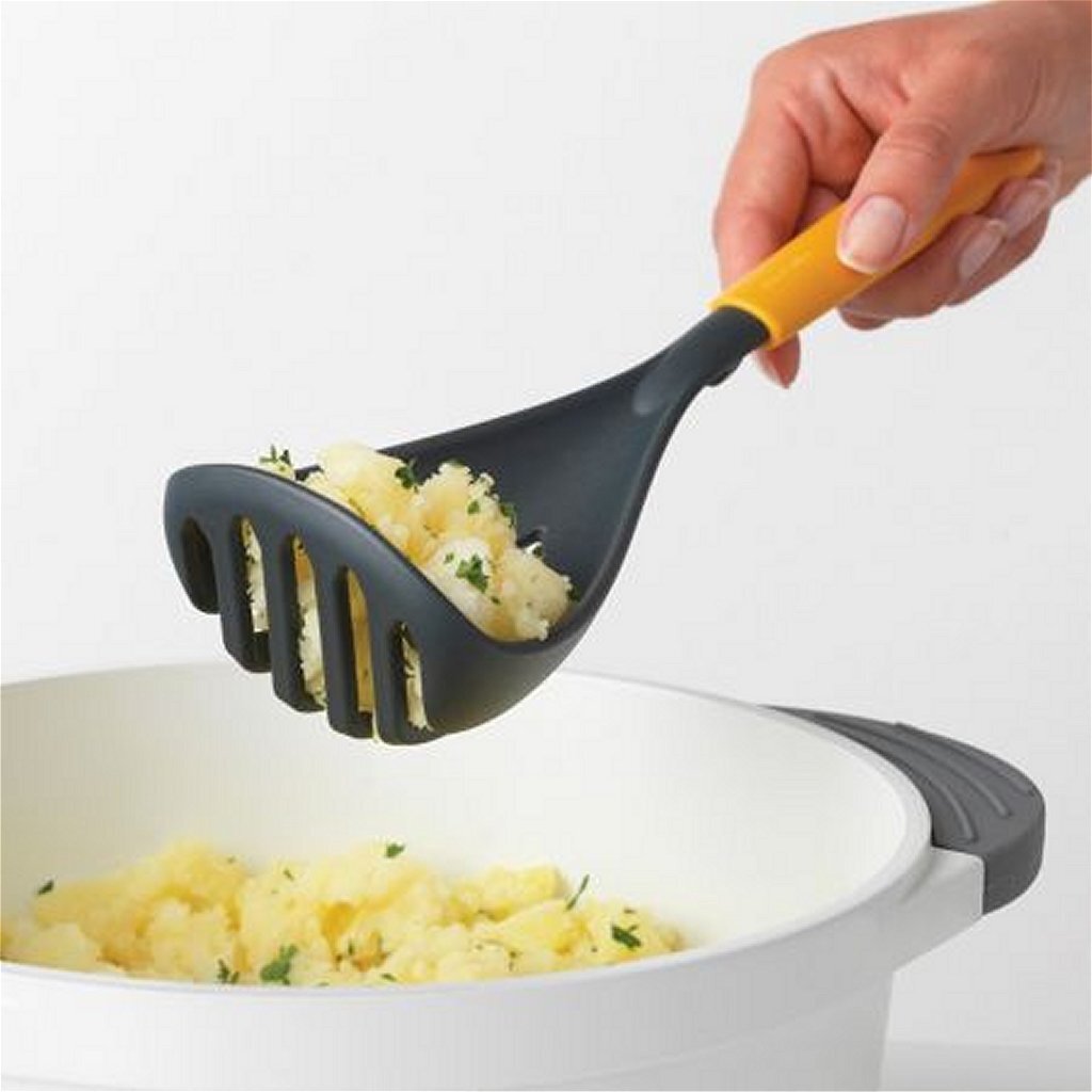 Brabantia Brabantia Lekker+ Aardappelstamper + Lepel Geel Zwart