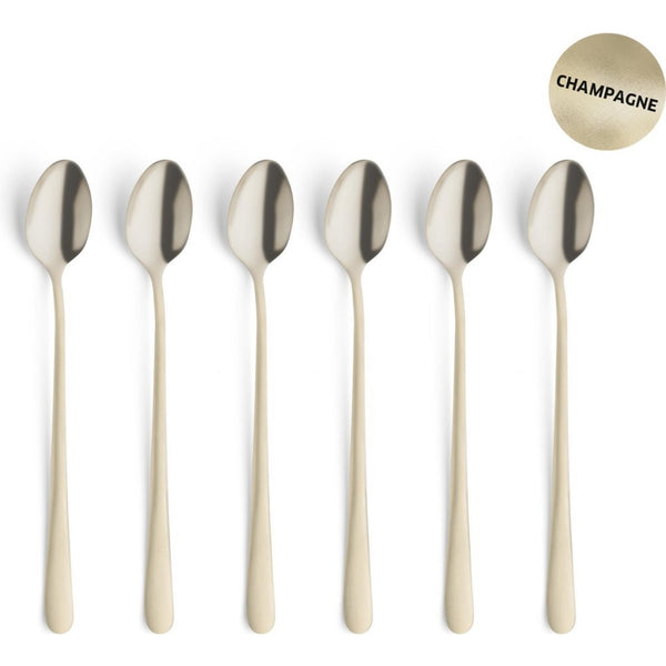 Amefa austin latte lepels 6 stuks champagne