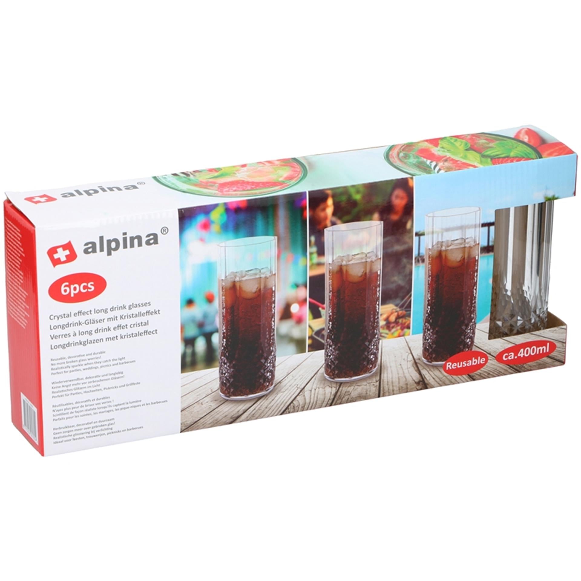 Alpina longdrinkglasset kunststof 400ml