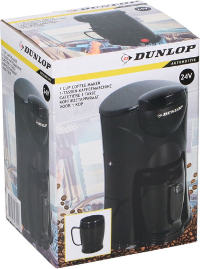 Dunlop koffiezetapparaat siggarettenaansluiting 1 kop 24v vrachtwagen vrachtwagen of camper