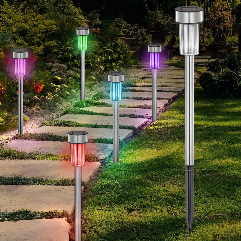 Buitenverlichting Buitenverlichting solar stekers 10 stuks LED Verschillende Lichtkleuren