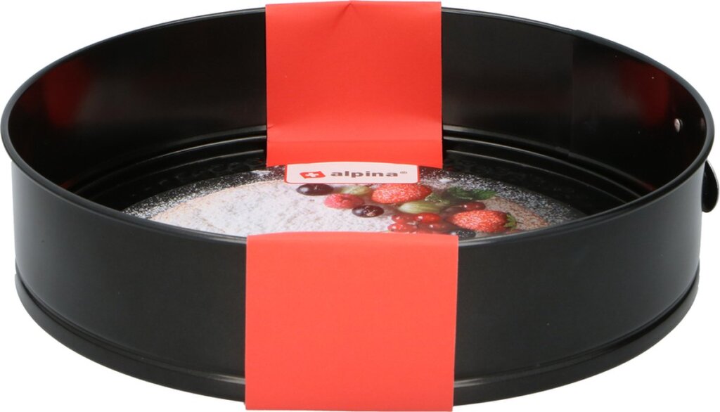 Alpina springvorm anti-aanbaklaag metaal 28x6,7cm zwart