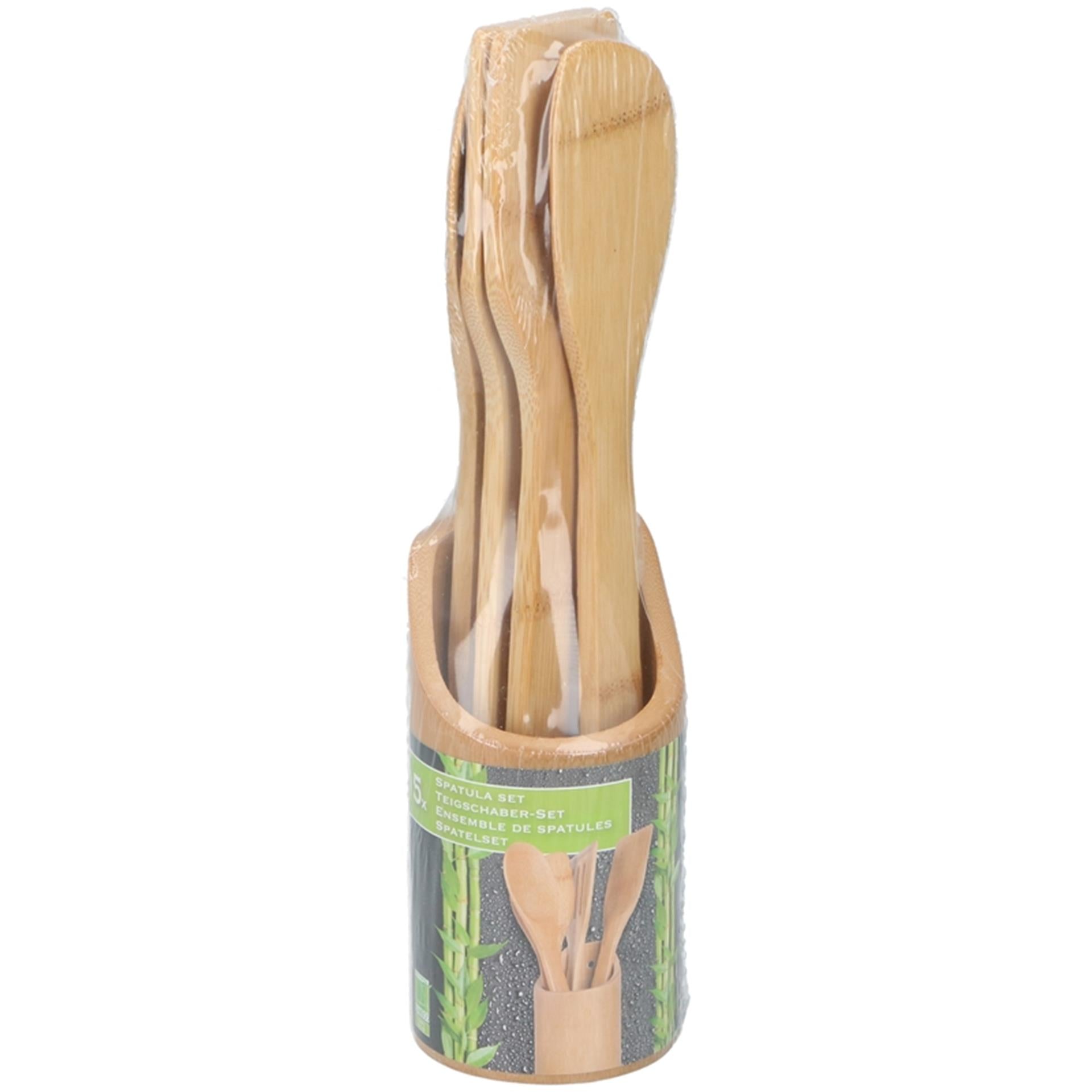 Lifetime cooking spatelset bamboe 5-delig