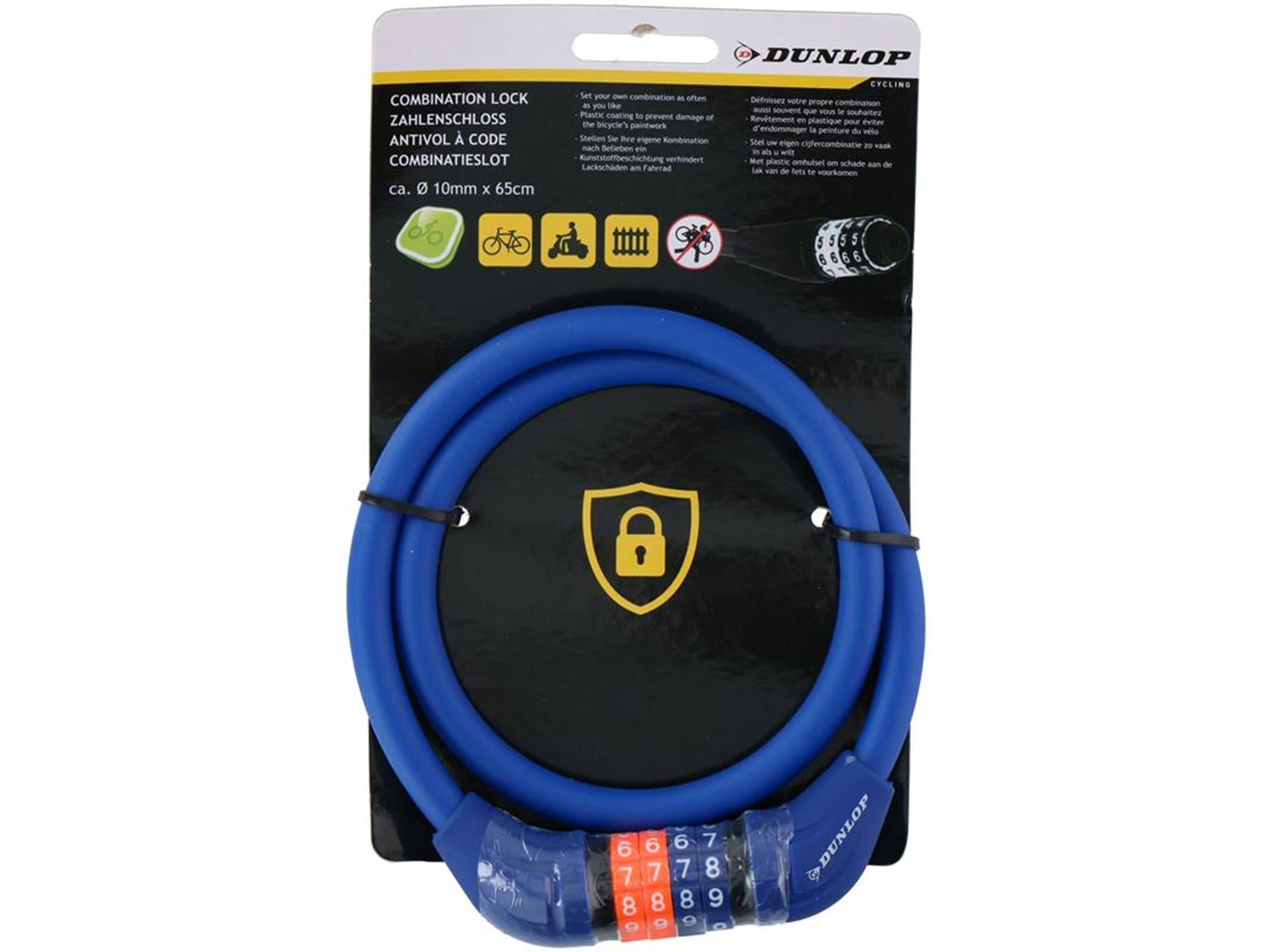 Dunlop cijferslot 10x65cm