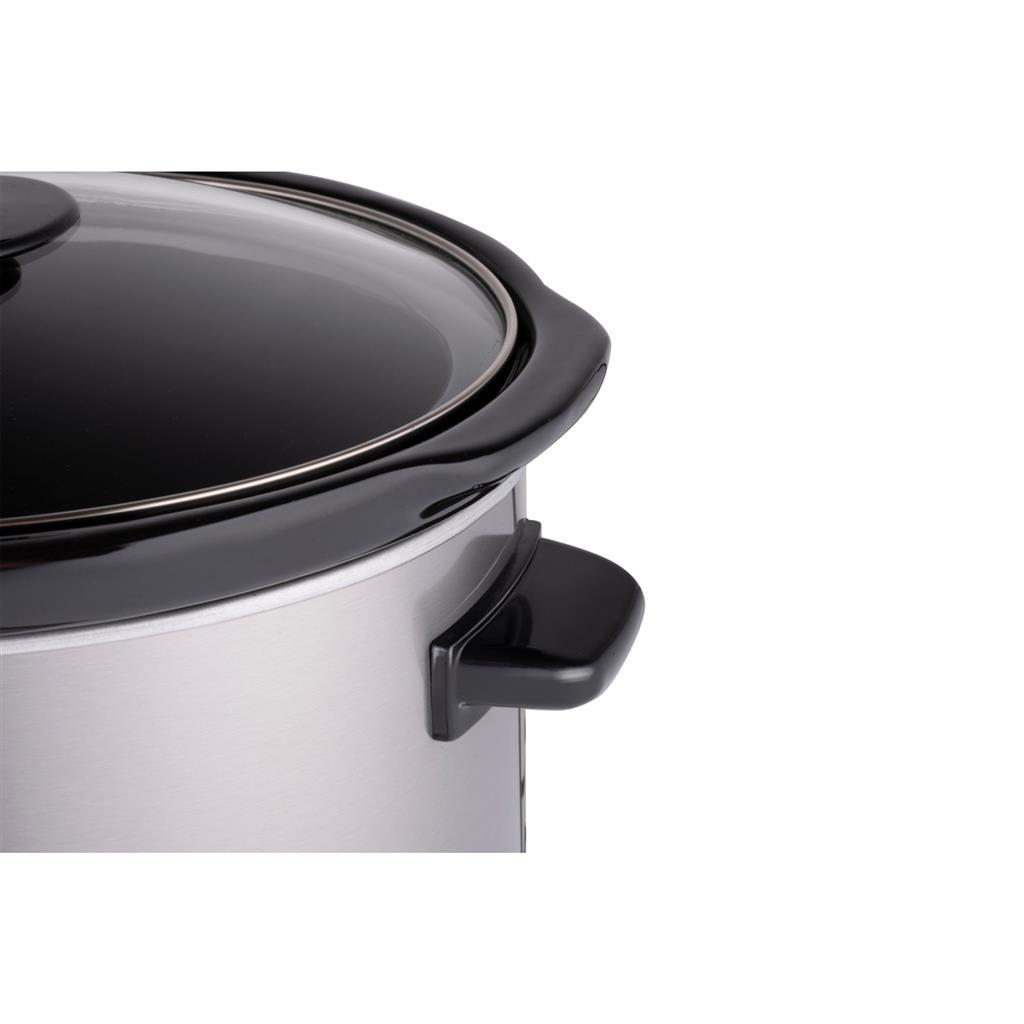 Alpina slowcooker 3,5l 240w RVS zwart