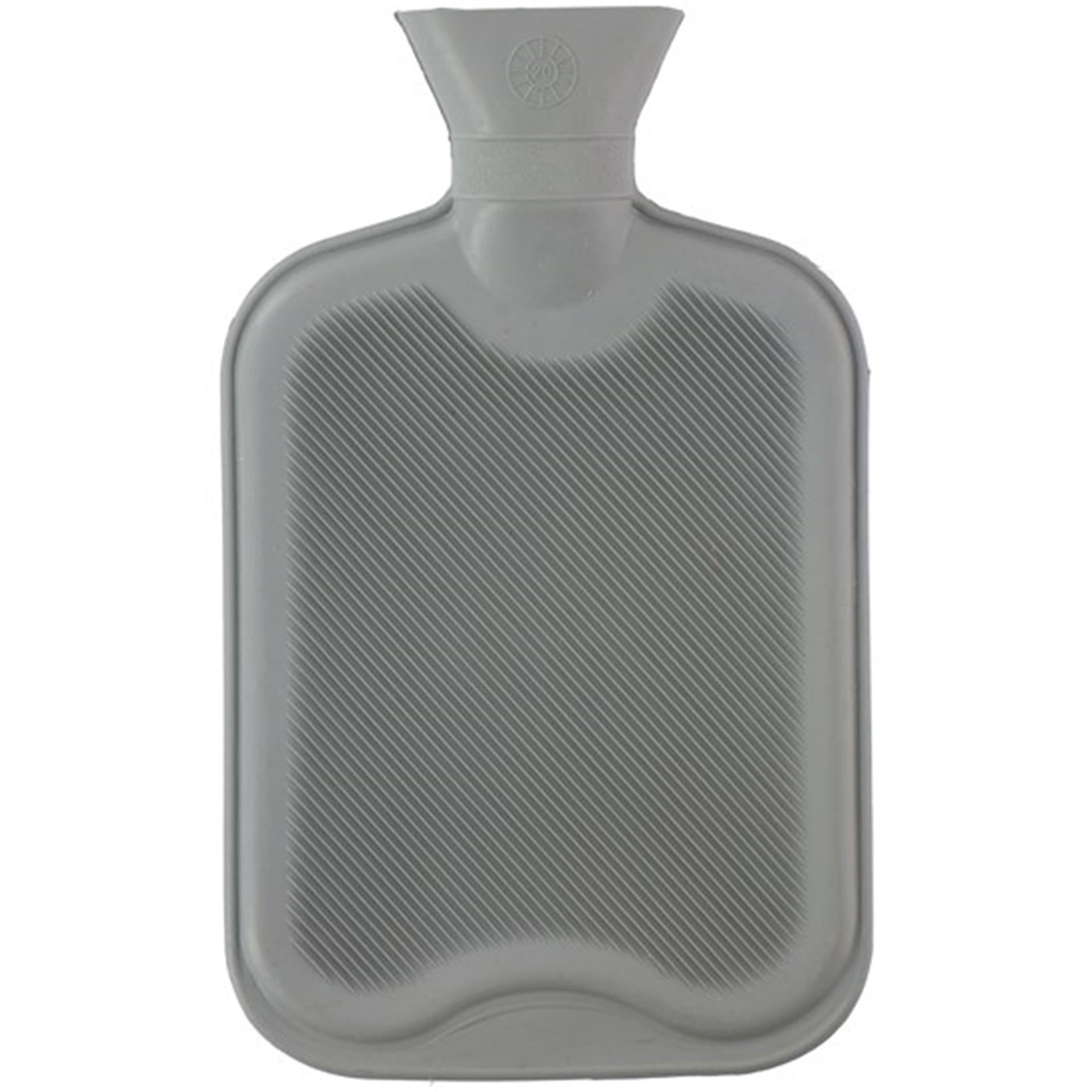Warmwaterkruik 2 liter grijs of rood