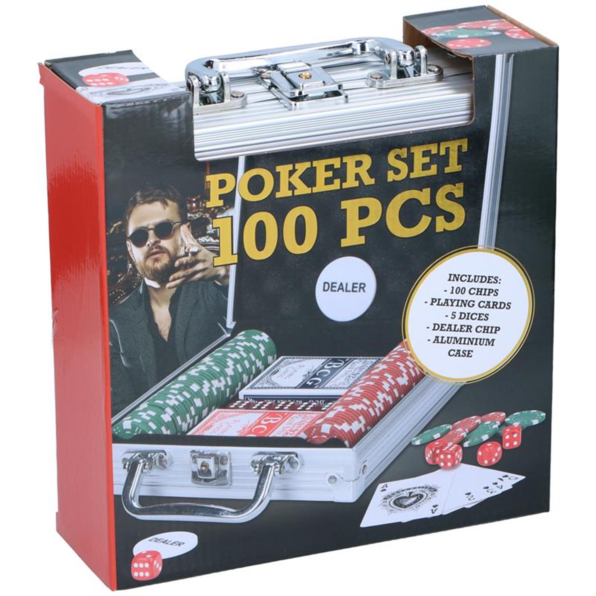 Lifetime games pokerset 100-delig in aluminium koffer