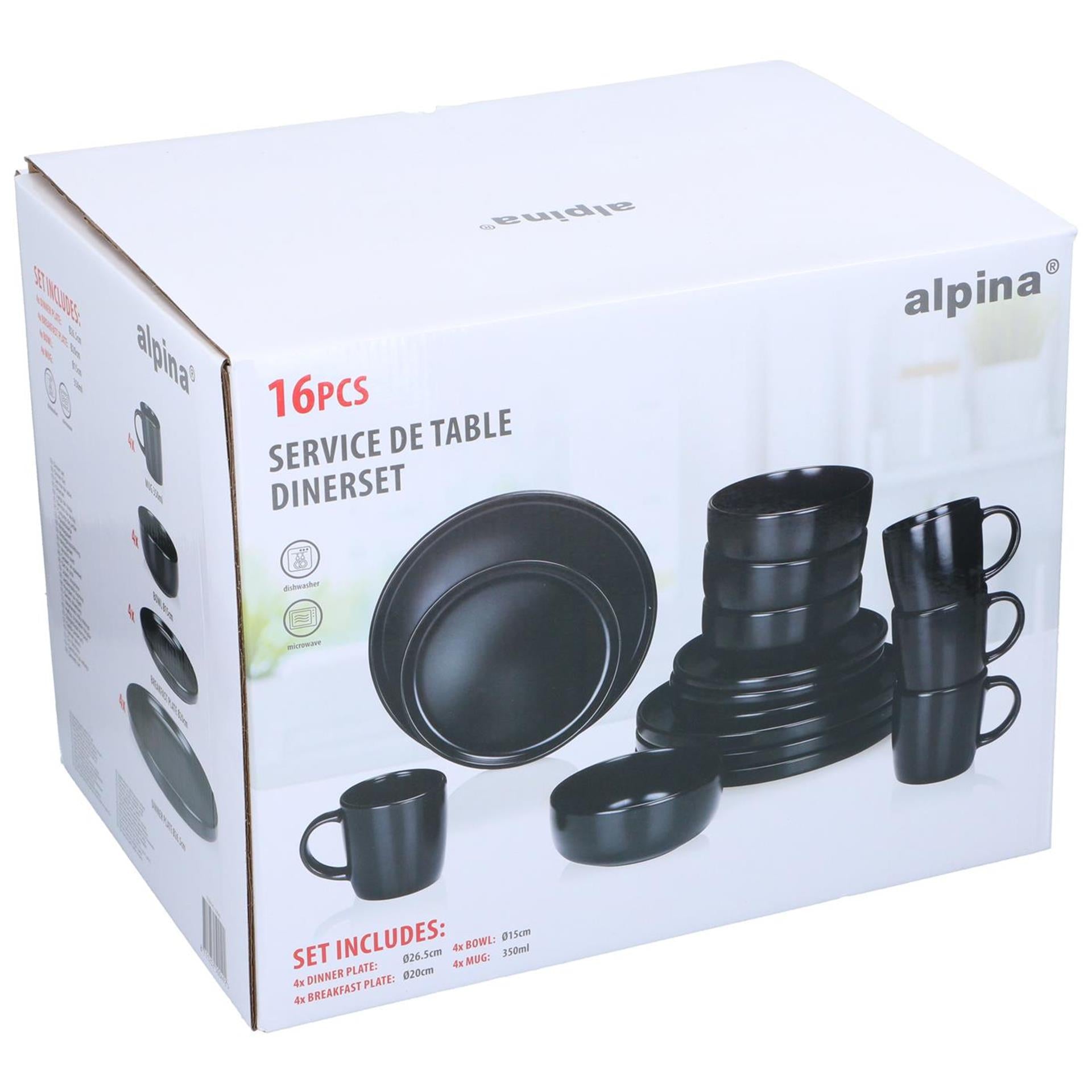 Alpina serviesset 16-delig ø26,5cm