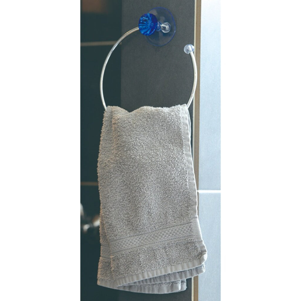 Basic handdoekhouder met zuignap 15,8x4 cm assorti