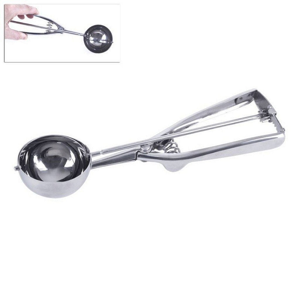 Excellent Houseware Huishoudartikelen IJsboltang Oliebollenlepel RVS 5,5 cm