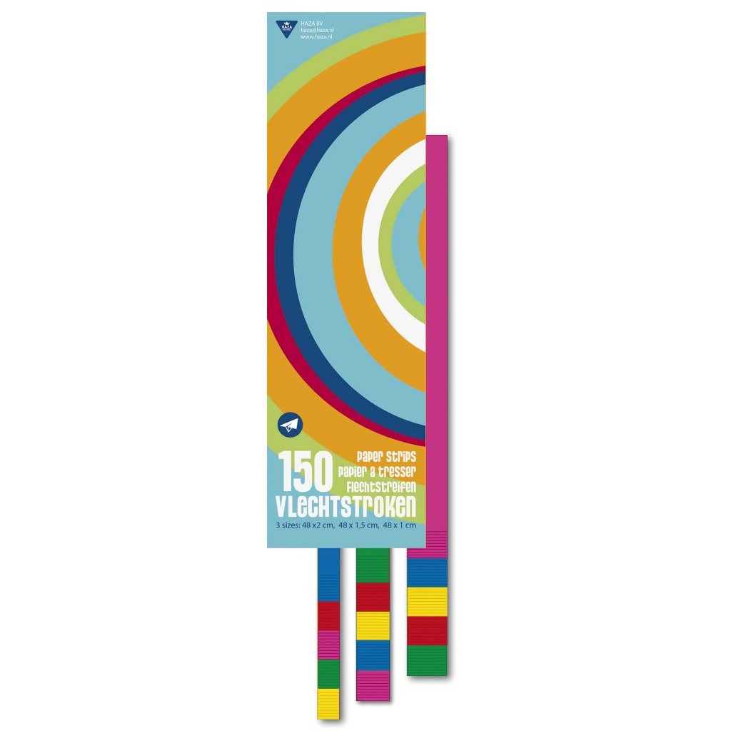 Haza Haza Papieren Vlechtstreken 48 cm 150 Stuks