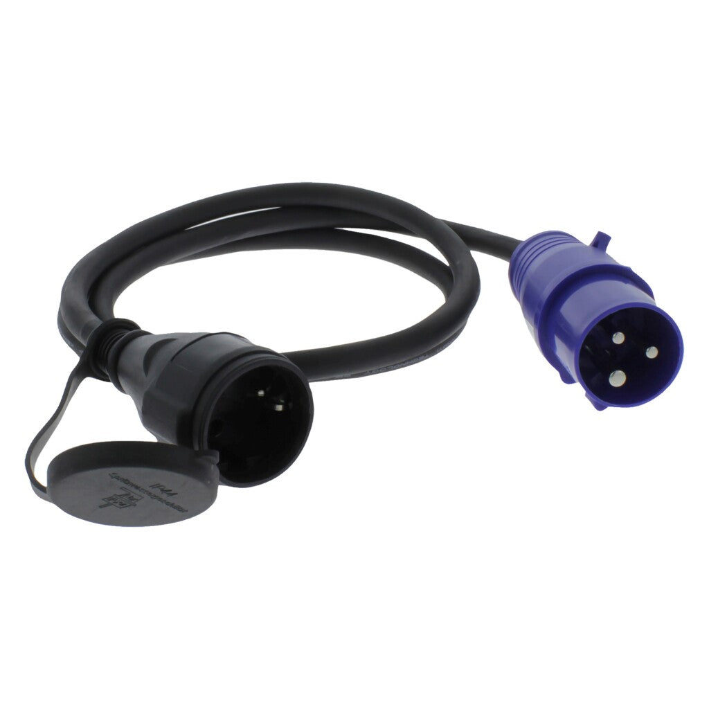 Basis cee verloopstekker randaarde 1,5 m