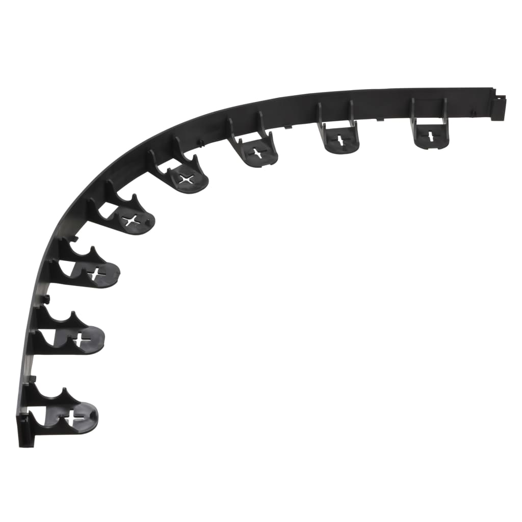 Natuurborderrand en grondpennen zwart