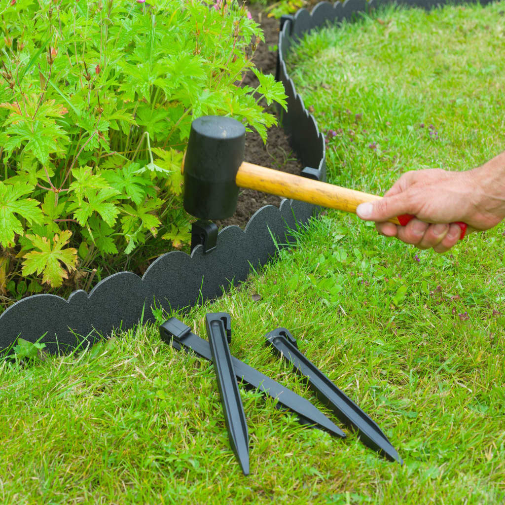 Natuurrand decoratief 0,13x12 m 3 mm zwart