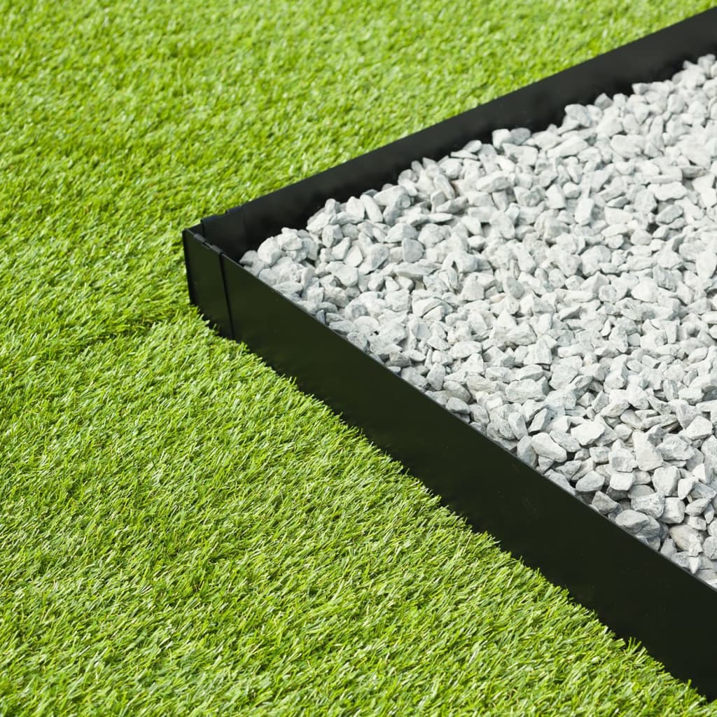 Natuurranden 3 st 91,4x10,2 cm zwart