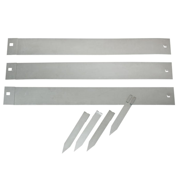 Nature borderranden 3 st 91,4x10,2 cm staal