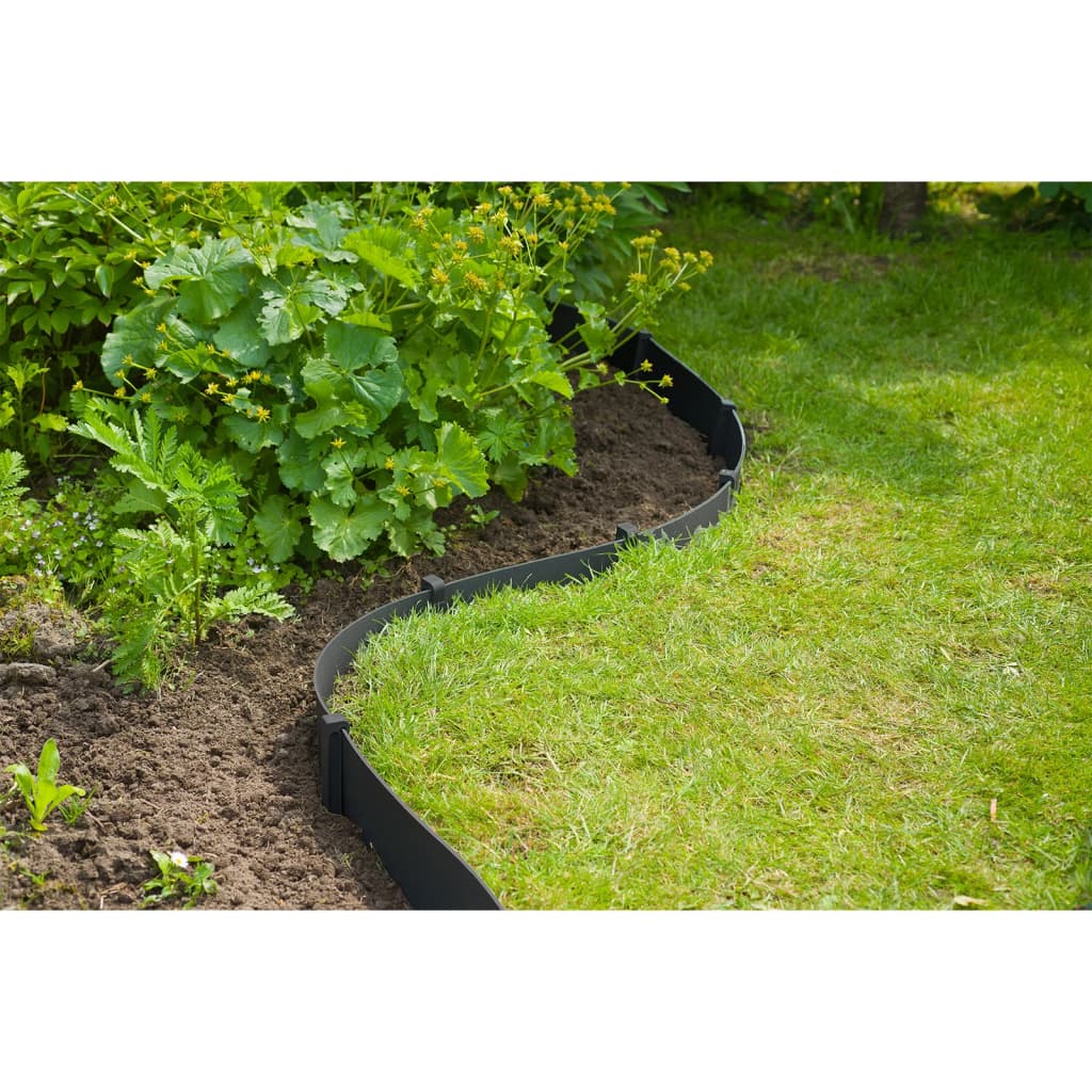 Natuurrandrandset h15 cm x 10 m met pen zwart