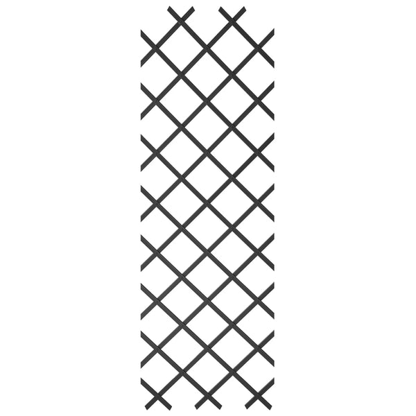 Nature tuinlatwerk 50x150 cm pvc antracietkleurig