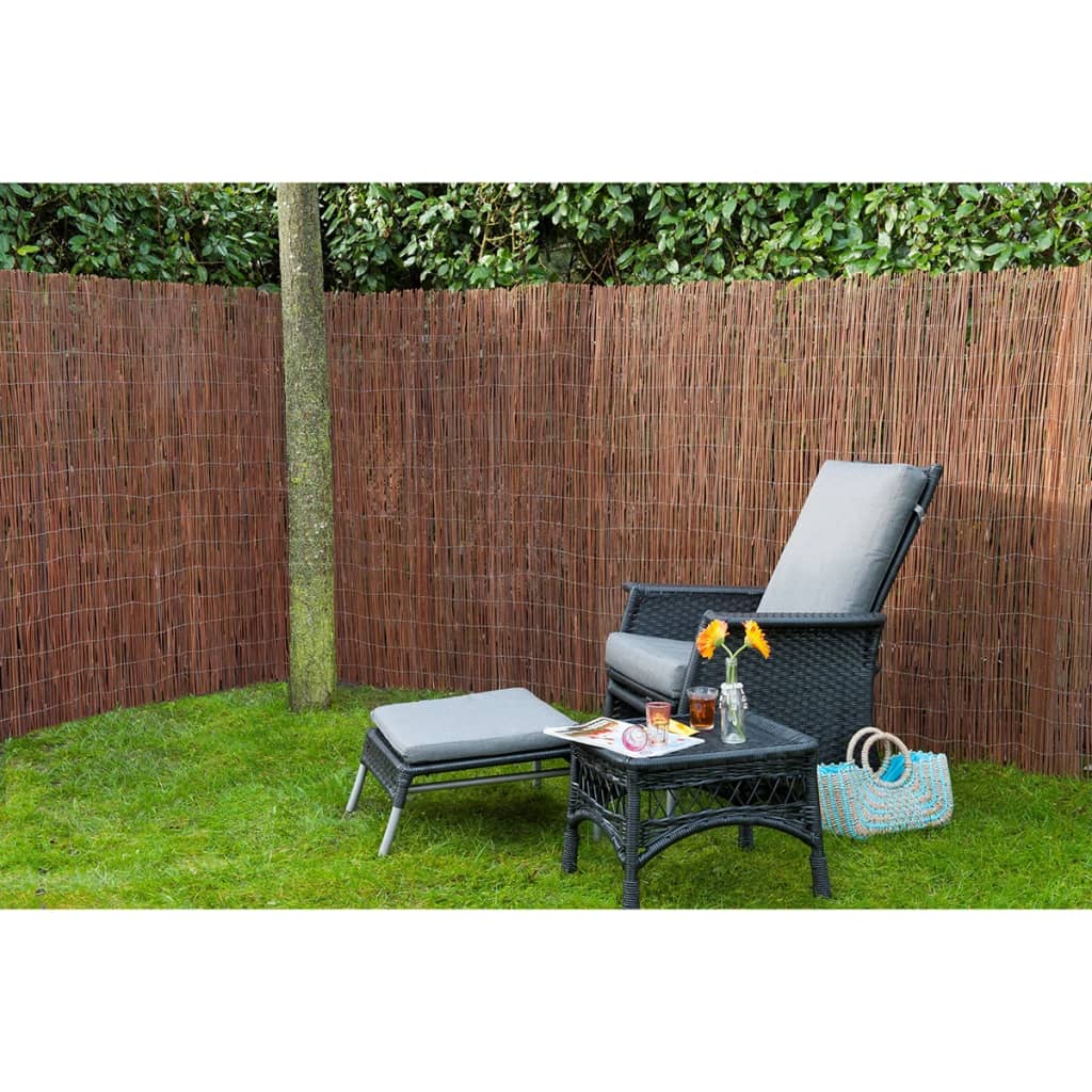 Natuur tuinscherm 1x3 m 10 mm dik wilgen