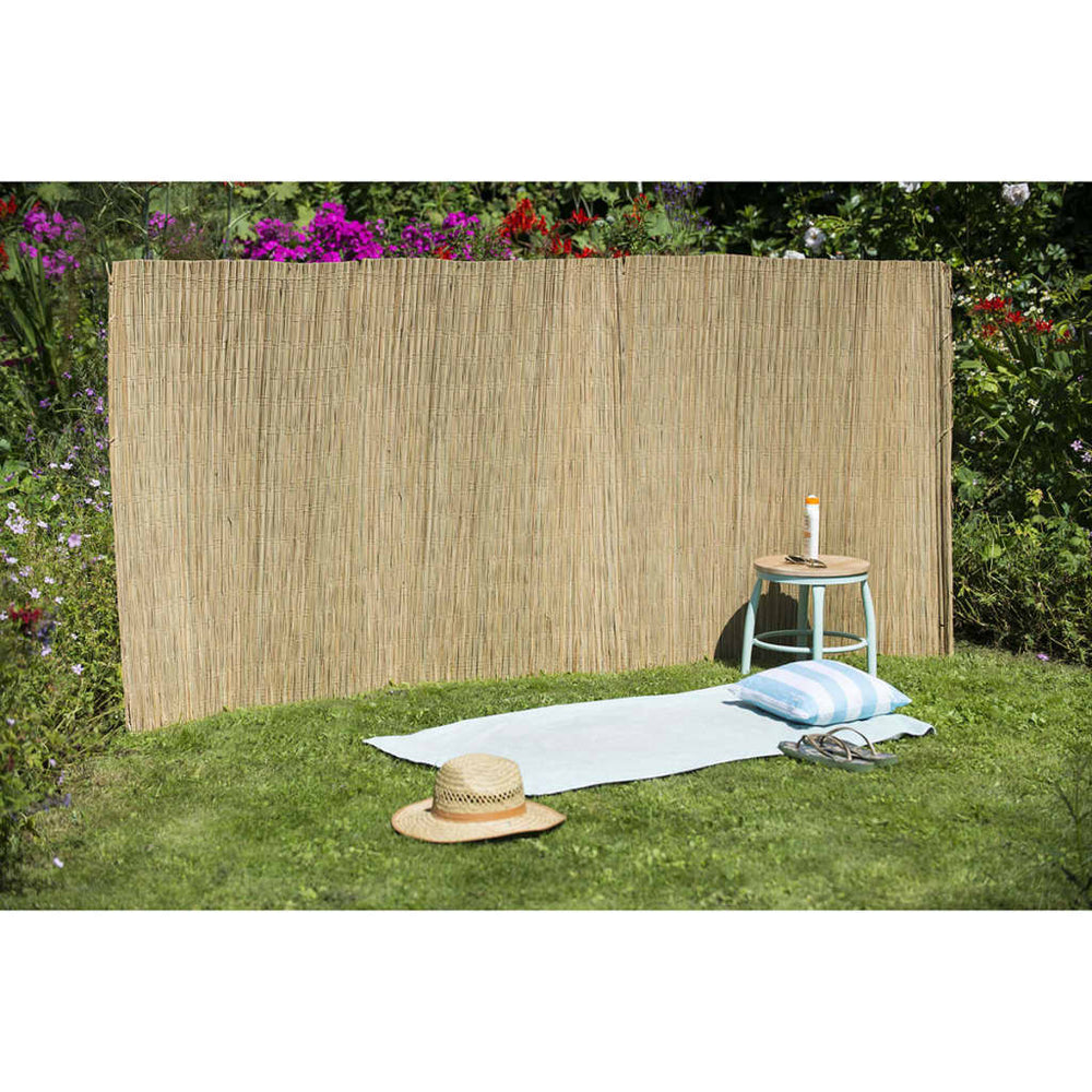 Natuurtuinscherm 1x3m zeggeriet