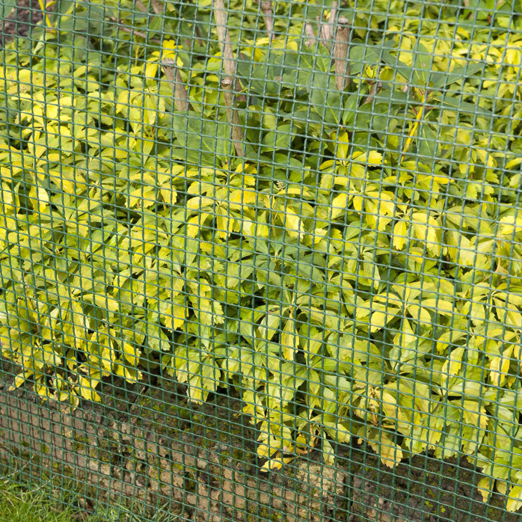 Natuur tuinscherm vierkant gaas 5x5 mm 1x3 m groen