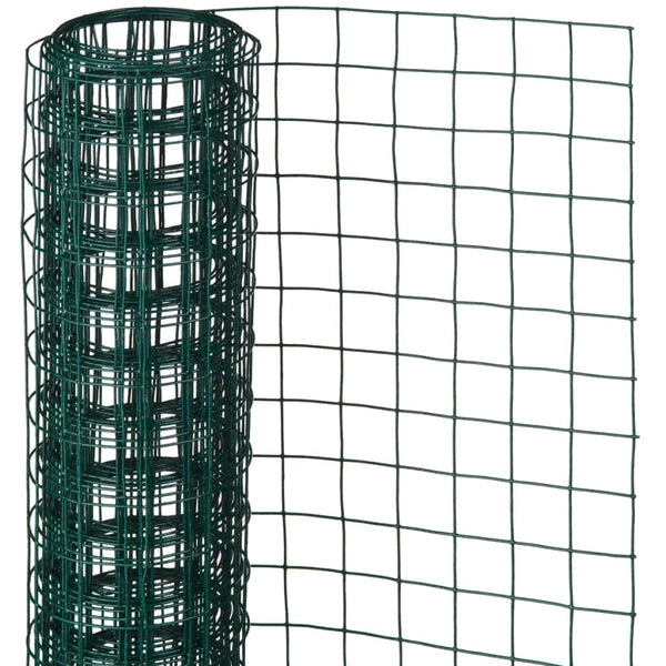 Nature gaas vierkant 0,5x2,5 m 13 mm kunststof gecoat staal groen